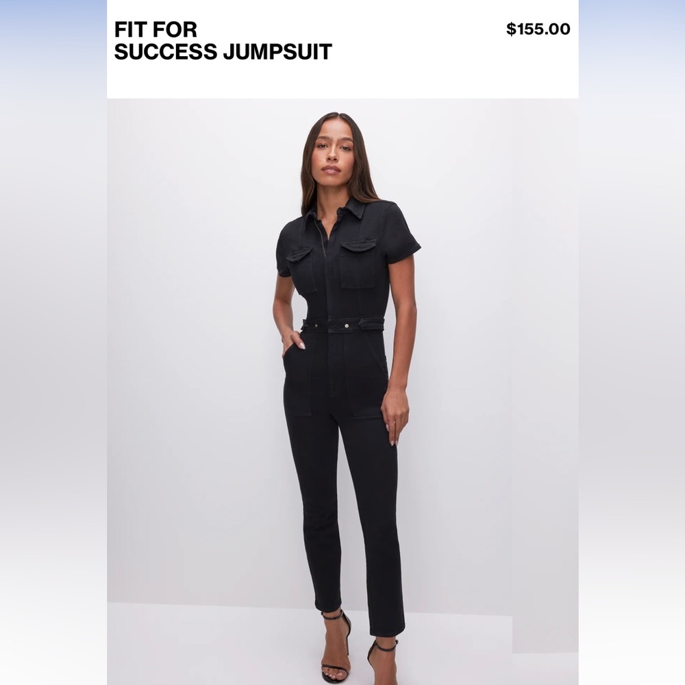Good American fit for success jumpsuit size 0